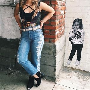 LF CARMAR Shane Cropped Boyfriend Jean